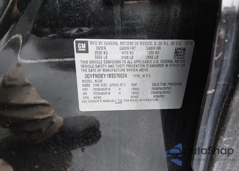 2011 Cadillac Srx Luxury Collection from USA, damaged, VIN 3GYFNDEY1BS576624